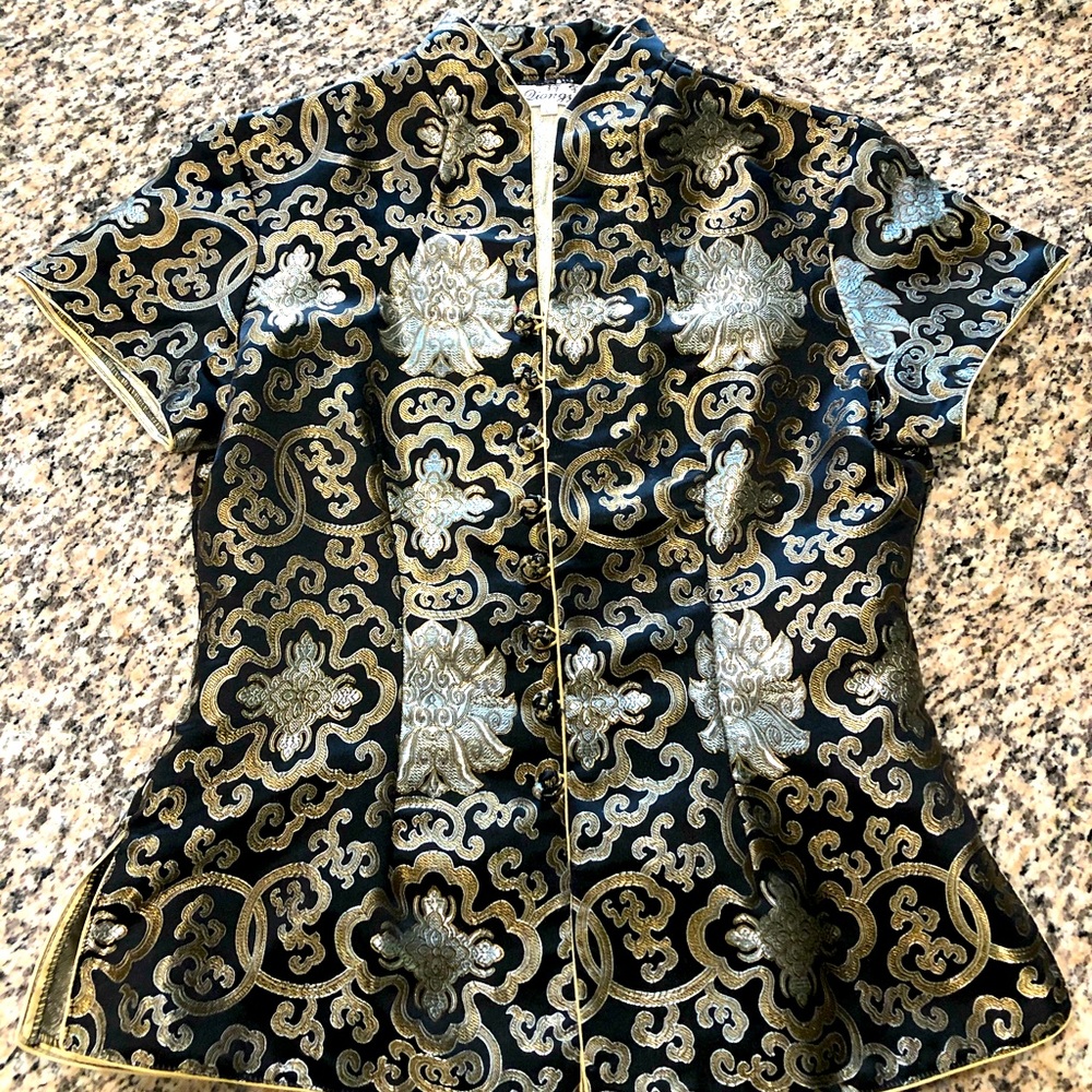 Diongyu silk kimono style top vintage rare 1960’s